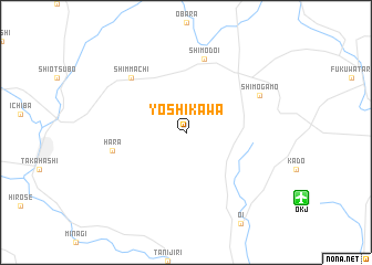 map of Yoshikawa