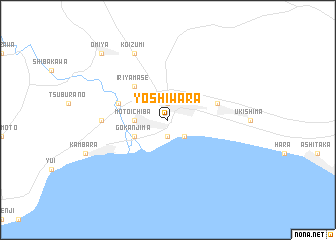 map of Yoshiwara