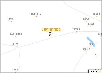 map of Yoskonga