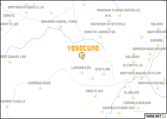 map of Yosocuno