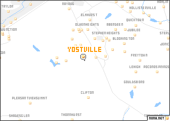 map of Yostville