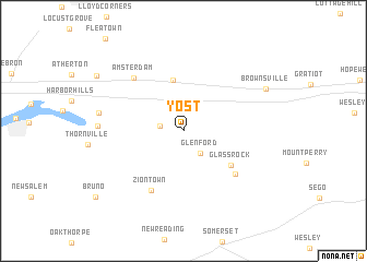 map of Yost