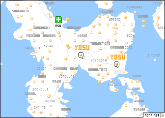map of Yŏsu