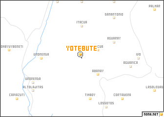 map of Yotebute