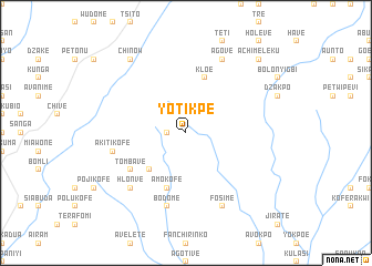 map of Yotikpe