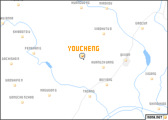 map of Youcheng