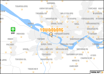 map of Yŏŭido-dong