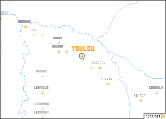 map of Youlou