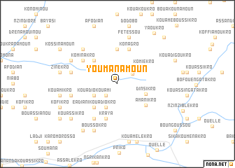 map of Youmanamoun