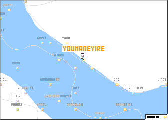 map of Youmane Yiré