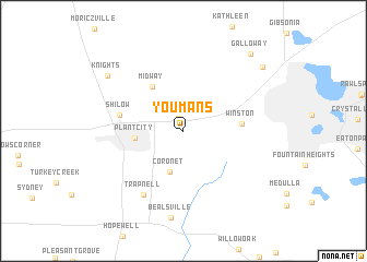 map of Youmans