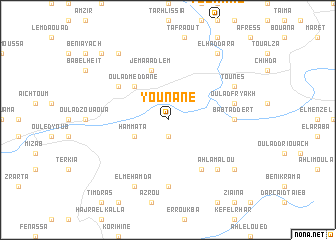 map of Younane