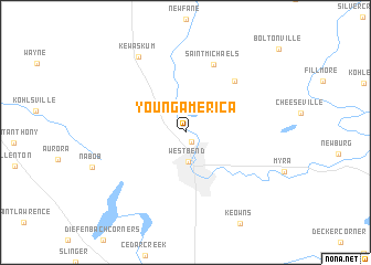 map of Young America