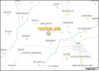 map of Youngblood