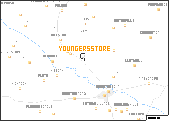 map of Youngers Store