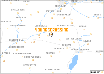 map of Youngs Crossing