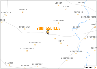 map of Youngsville