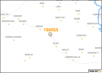 map of Youngs