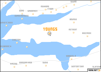 map of Youngs