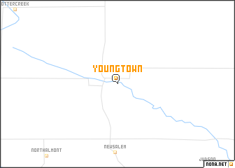 map of Youngtown