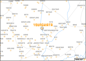 map of Youngwiata