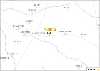 map of Young