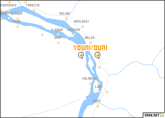 map of Youni