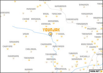 map of Yŏunjak