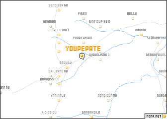 map of Youpé Paté