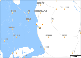 map of Youré