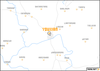 map of Youxian