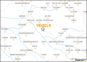 map of Yoxoclá