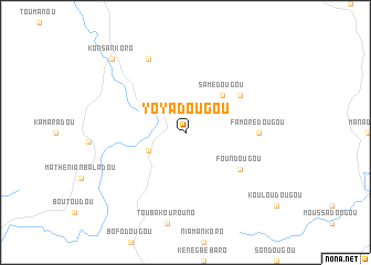 map of Yoyadougou