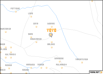 map of Yoyo