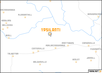 map of Ypsilanti