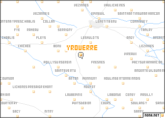 map of Yrouerre