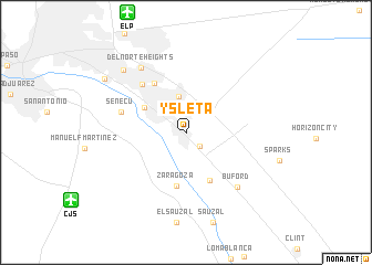 map of Ysleta