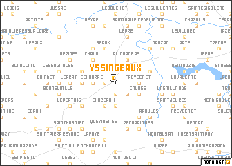 map of Yssingeaux