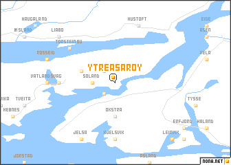 map of Ytre Åsarøy