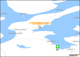 map of Ytre Bakkeby