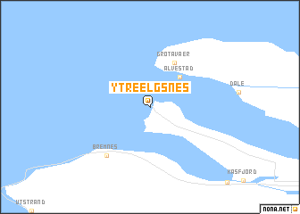 map of Ytre Elgsnes