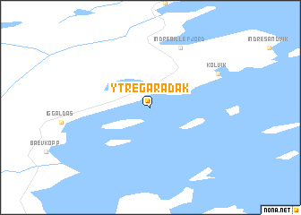 map of Ytre Gåradak