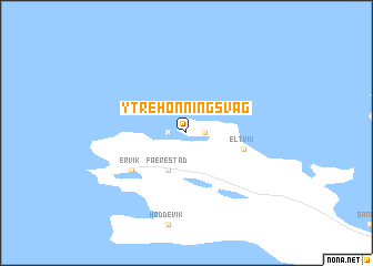 map of Ytre Honningsvåg