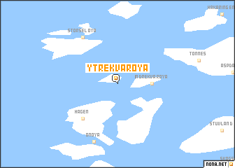 map of Ytre Kvarøya