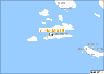 map of Ytre Reksta