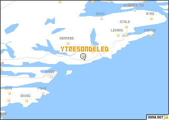 map of Ytre Søndeled