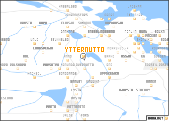 map of Ytternuttö