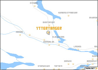 map of Yttertänger
