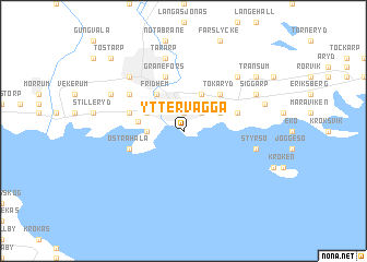 map of Yttervägga