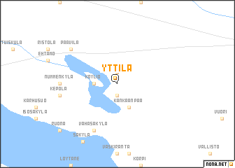 map of Yttilä